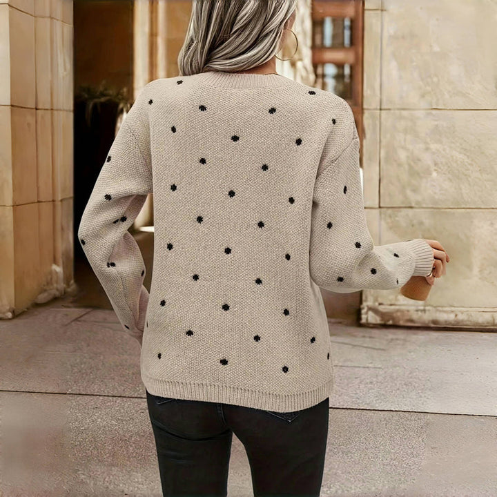 Karen Moree | Polka Dot Knitted Sweater