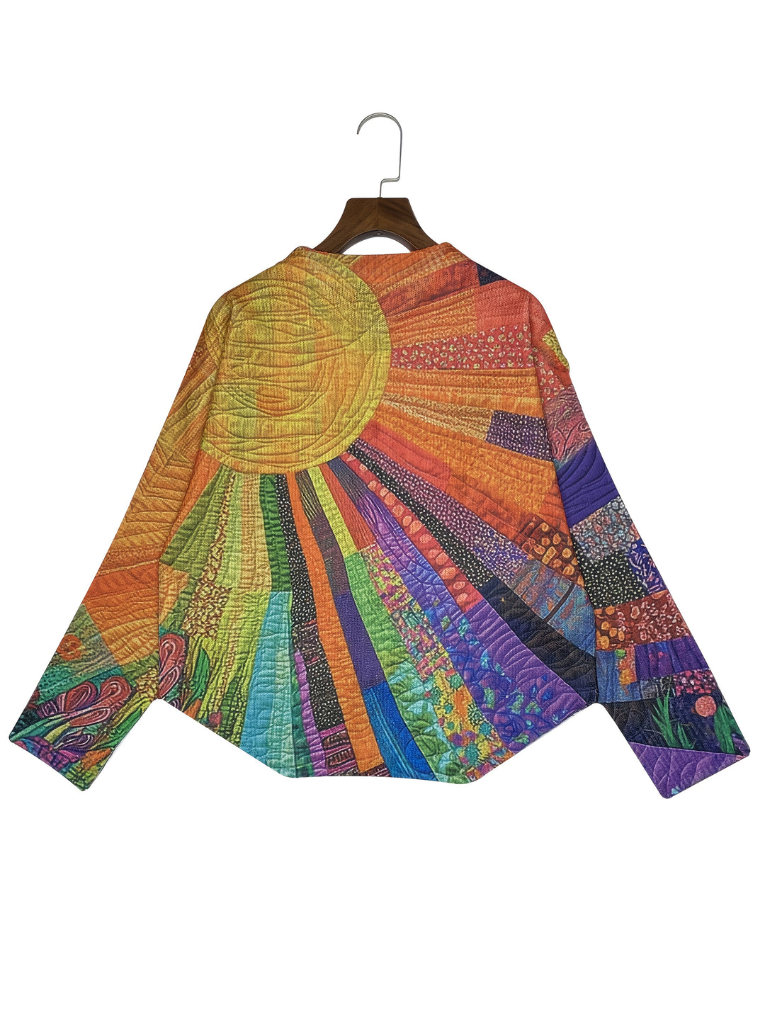 Karen Moree | Artful Patchwork Button Cardigan