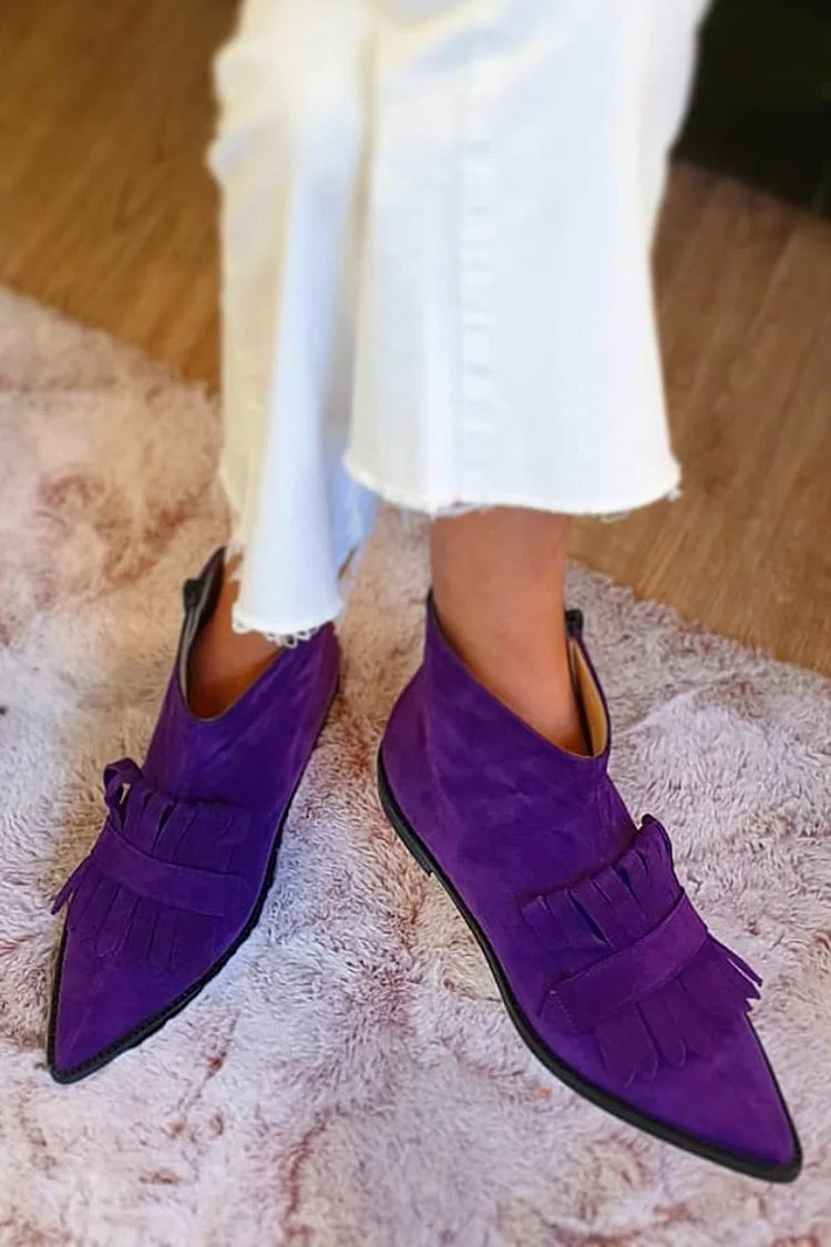 Karen Moree | Fringed Ankle Boots