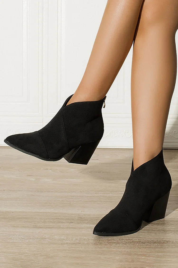 Karen Moree | Pointed Ankle Boot With Premium Effect