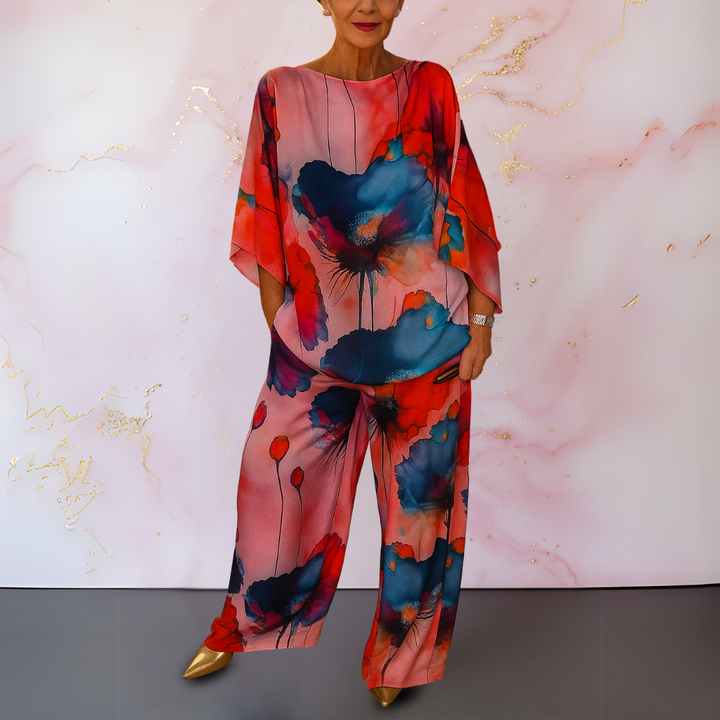 Karen Moree | Satin Two-Piece Set