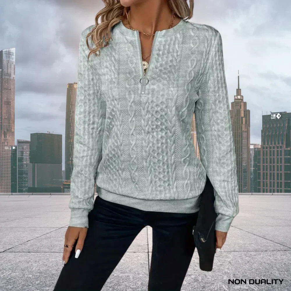 Karen Moree | Zip-Up Sweater
