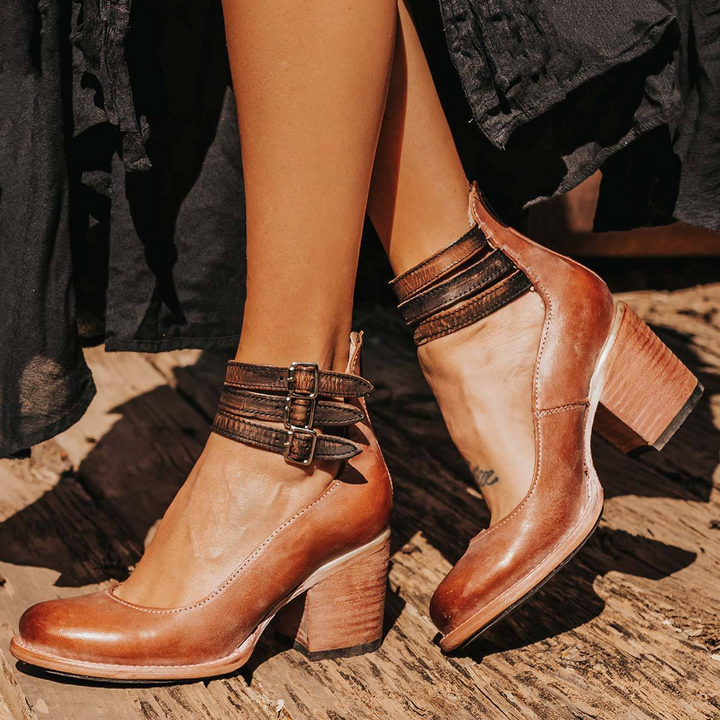 Karen Moree | Vintage Leather Strap Heels