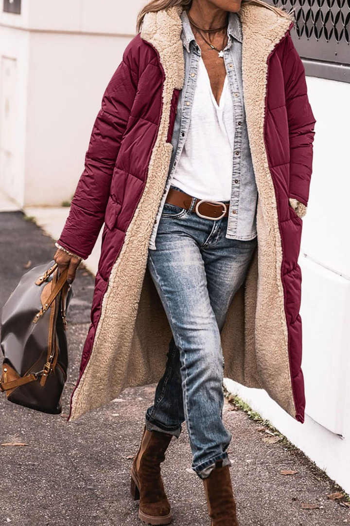 Karen Moree | Luxe Reversible Sherpa Coat