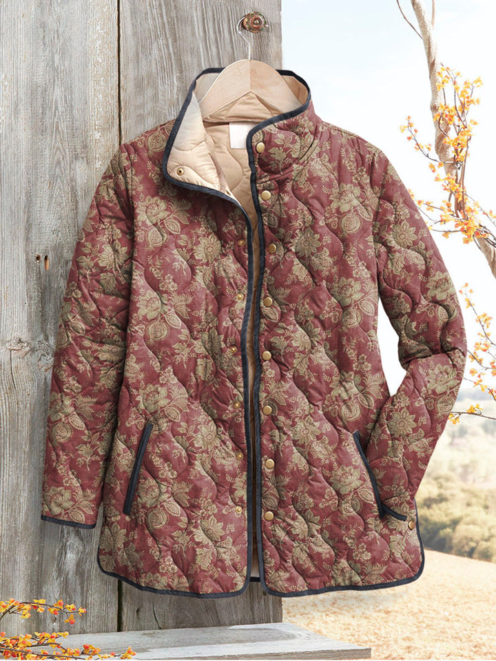 Karen Moree | Retro Floral Print Women's Jacket