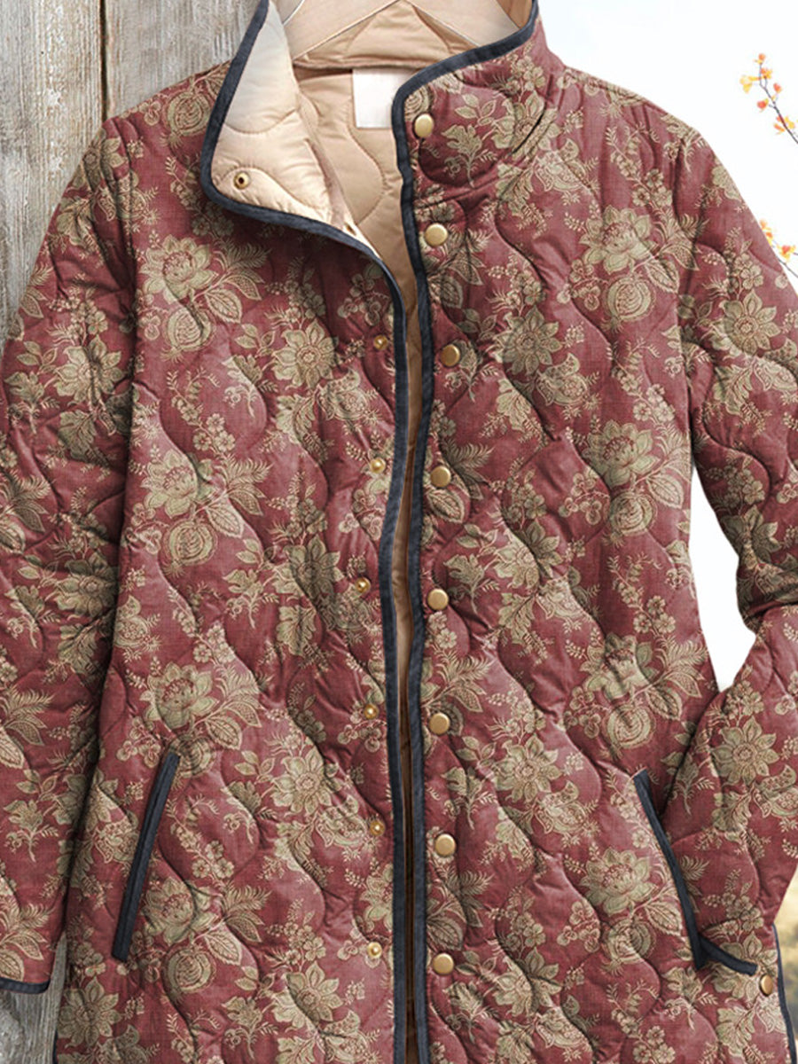Karen Moree | Retro Floral Print Women's Jacket