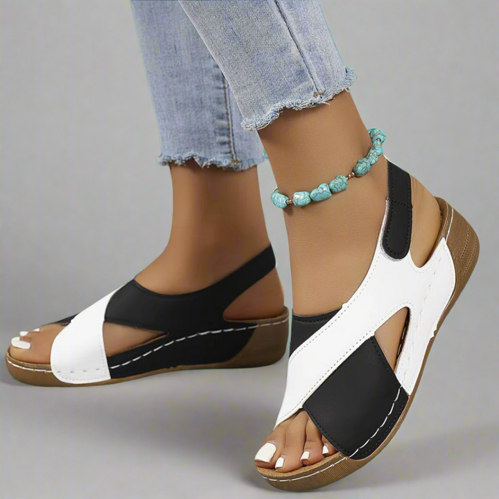 Karen Moree | Colorblock Slingback Sandals