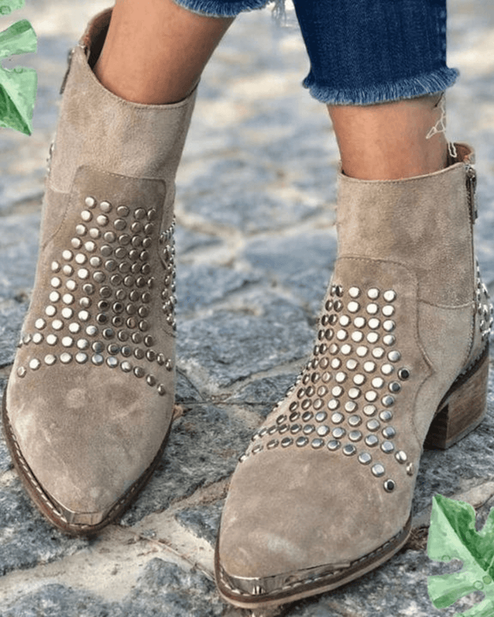 Karen Moree | Ankle Boots With Studs
