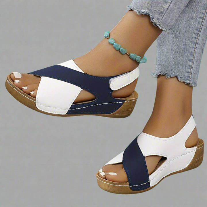 Karen Moree | Colorblock Slingback Sandals