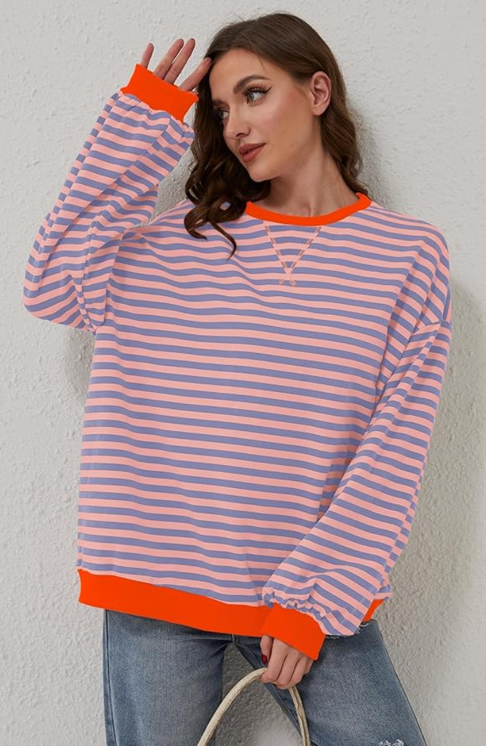 Karen Moree | Oversized Striped Sweater