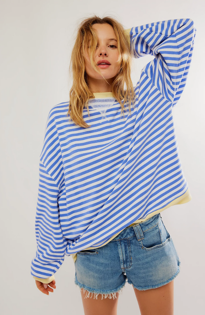 Karen Moree | Oversized Striped Sweater