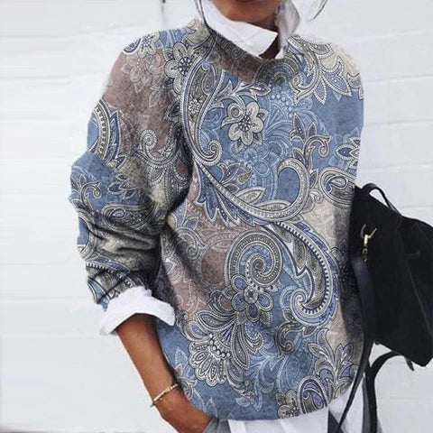 Karen Moree | Printed Pullover Sweater