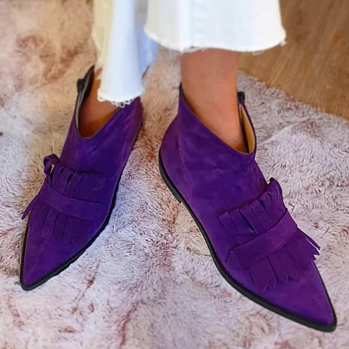 Karen Moree | Fringed Ankle Boots