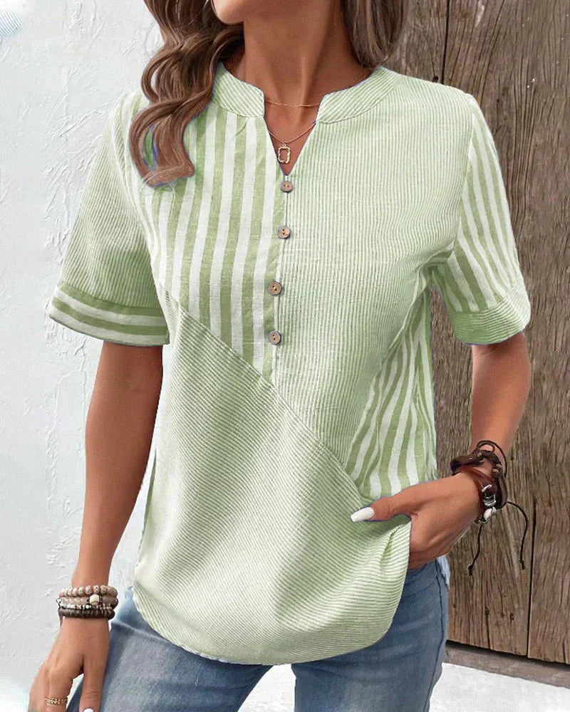 Karen Moree | Soft Striped Blouse