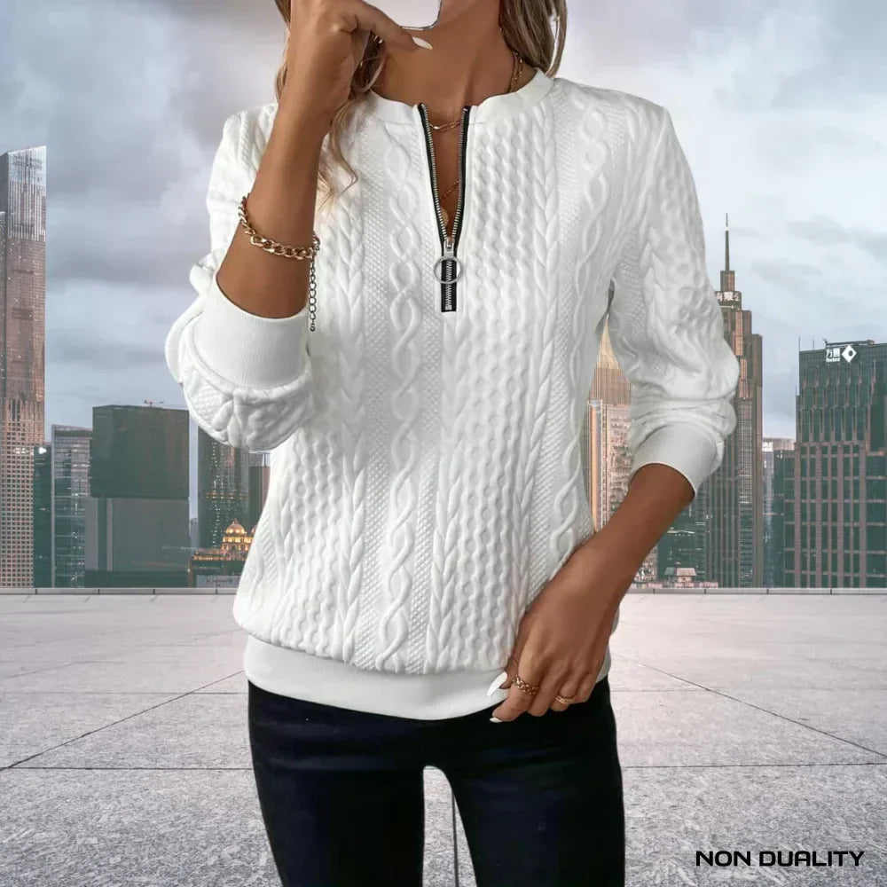 Karen Moree | Zip-Up Sweater