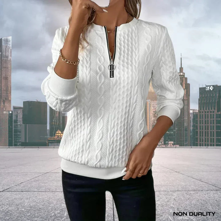 Karen Moree | Zip-Up Sweater