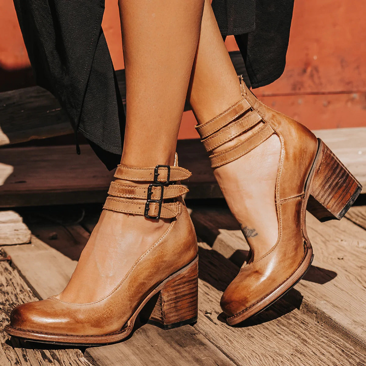 Karen Moree | Vintage Leather Strap Heels