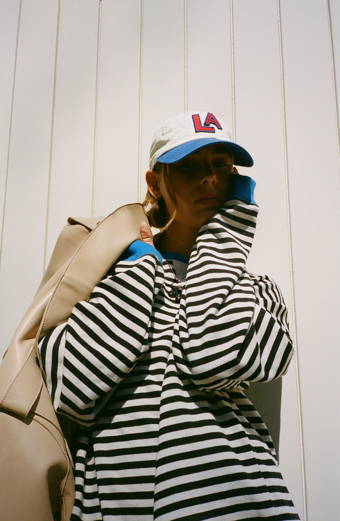 Karen Moree | Oversized Striped Sweater
