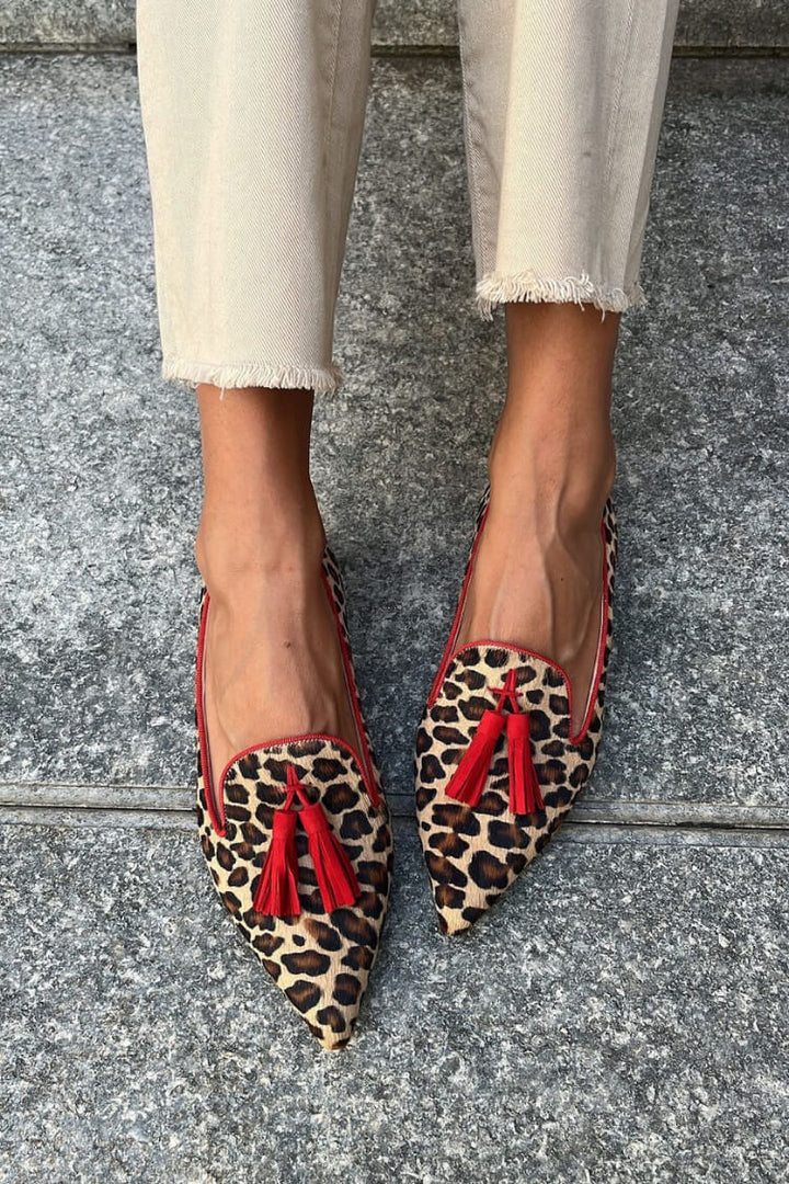 Karen Moree | Pointed Loafer In Red