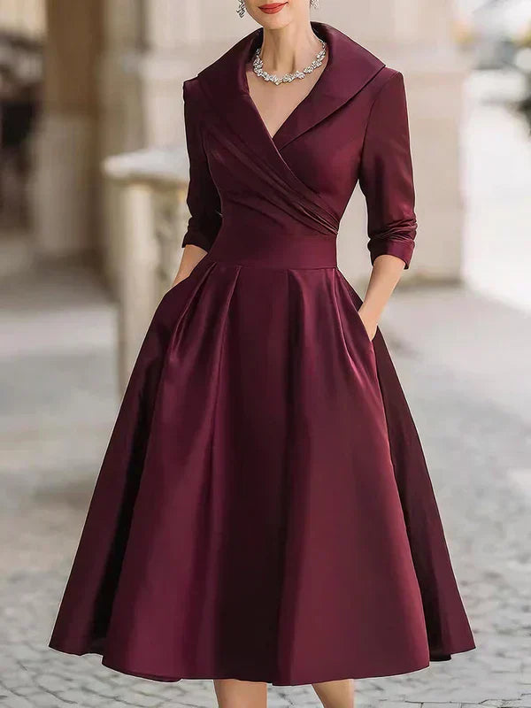 Karen Moree | Midi Dress, Elegant, Refined Details, Practical Pockets