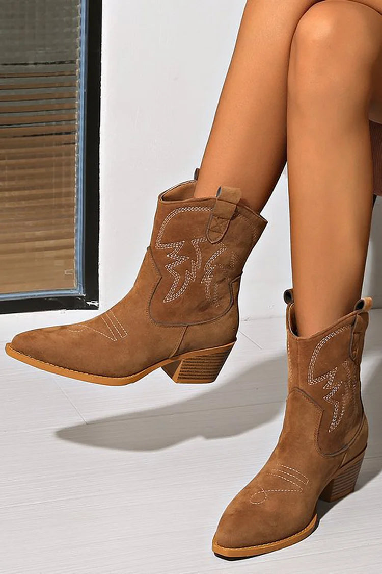 Karen Moree | Pointed Western Ankle Boot