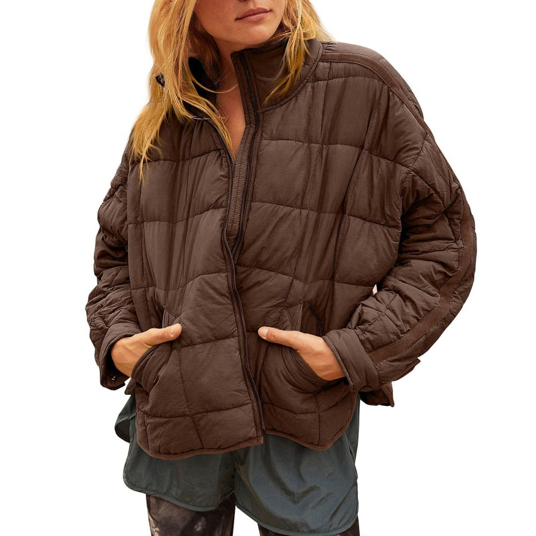 Karen Moree | Lightweight Compact Zip Puffer Jacket