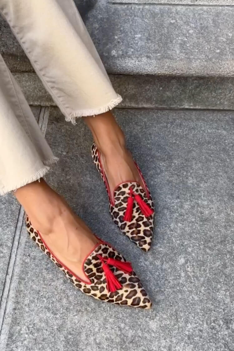 Karen Moree | Pointed Loafer In Red