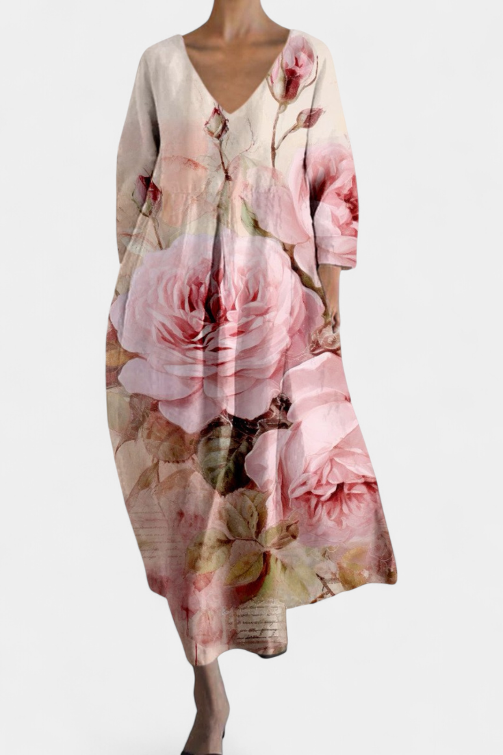 Karen Moree | Art Bloom Midi Dress