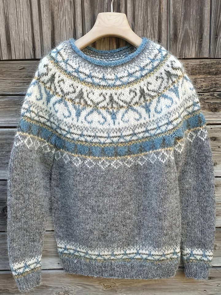 Karen Moree | Elegant Nordic Sweater, Warm, Winter-Ready