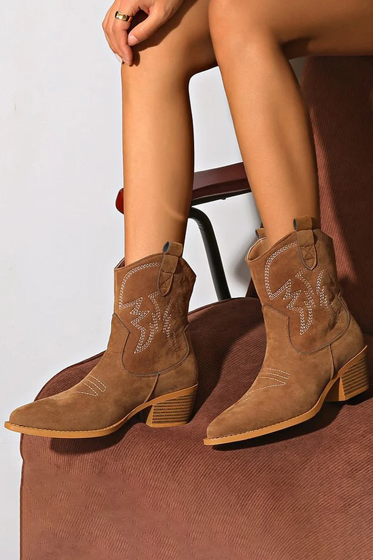 Karen Moree | Pointed Western Ankle Boot