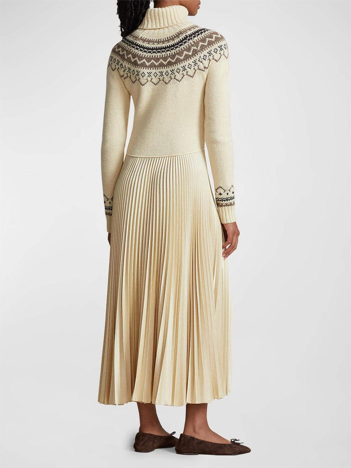 Karen Moree | Women's Turtleneck Sweater, Fair Isle Pattern
