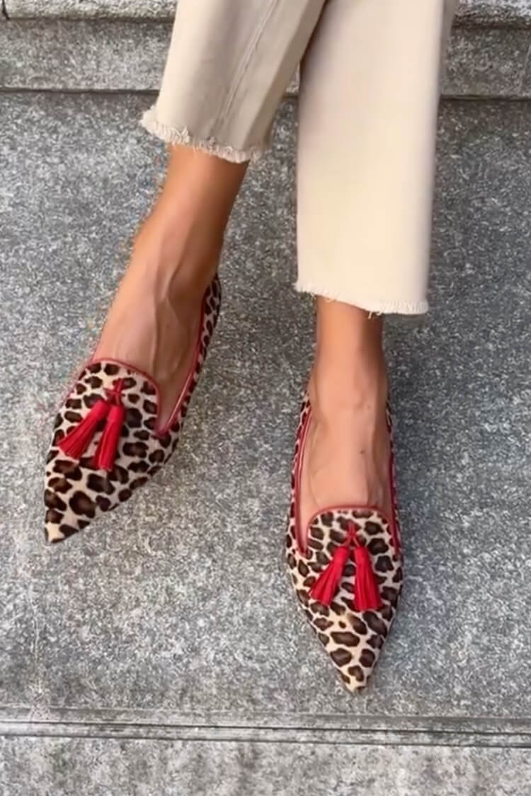 Karen Moree | Pointed Loafer In Red