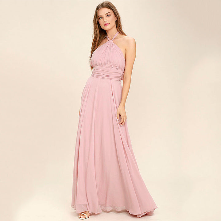 Karen Moree | Chiffon Halter Neck Cocktail Dress