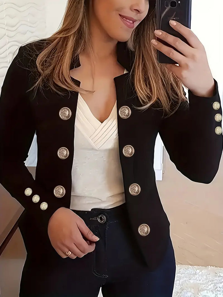 Karen Moree | Stylish Double-Breasted Blazer