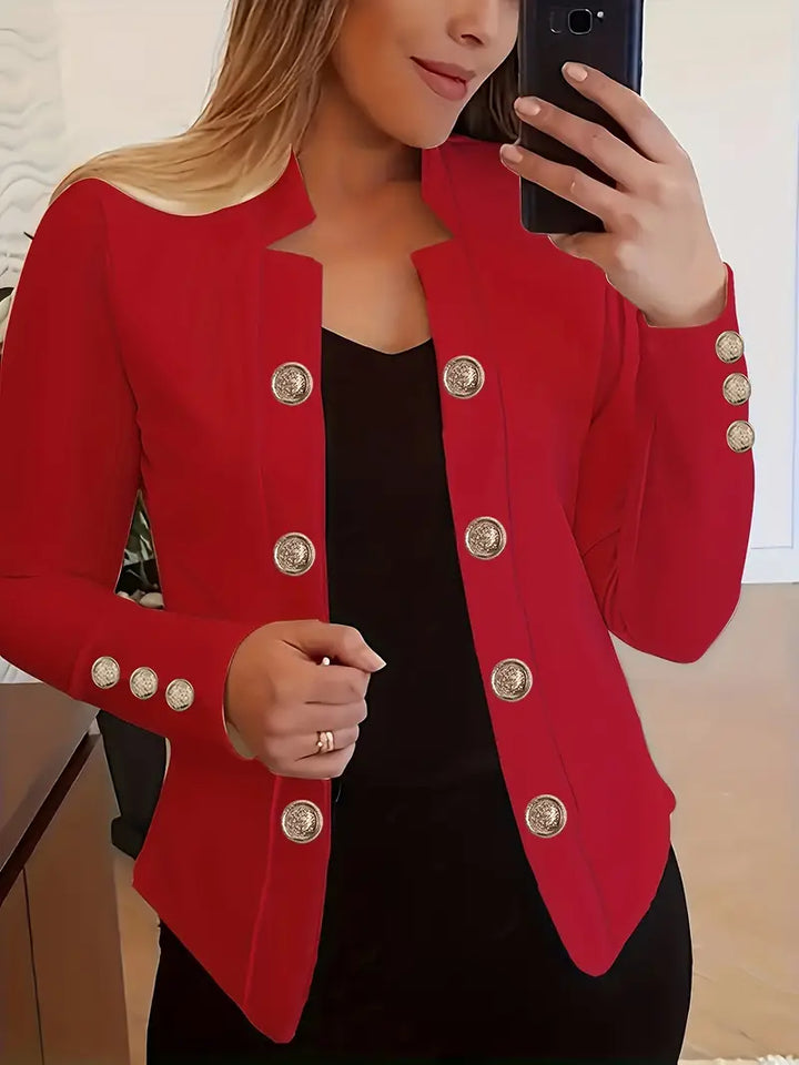 Karen Moree | Stylish Double-Breasted Blazer