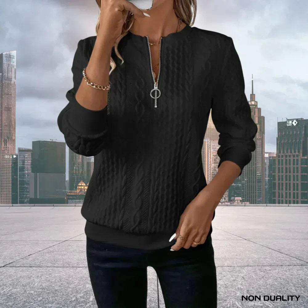 Karen Moree | Zip-Up Sweater