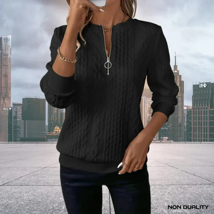Karen Moree | Zip-Up Sweater