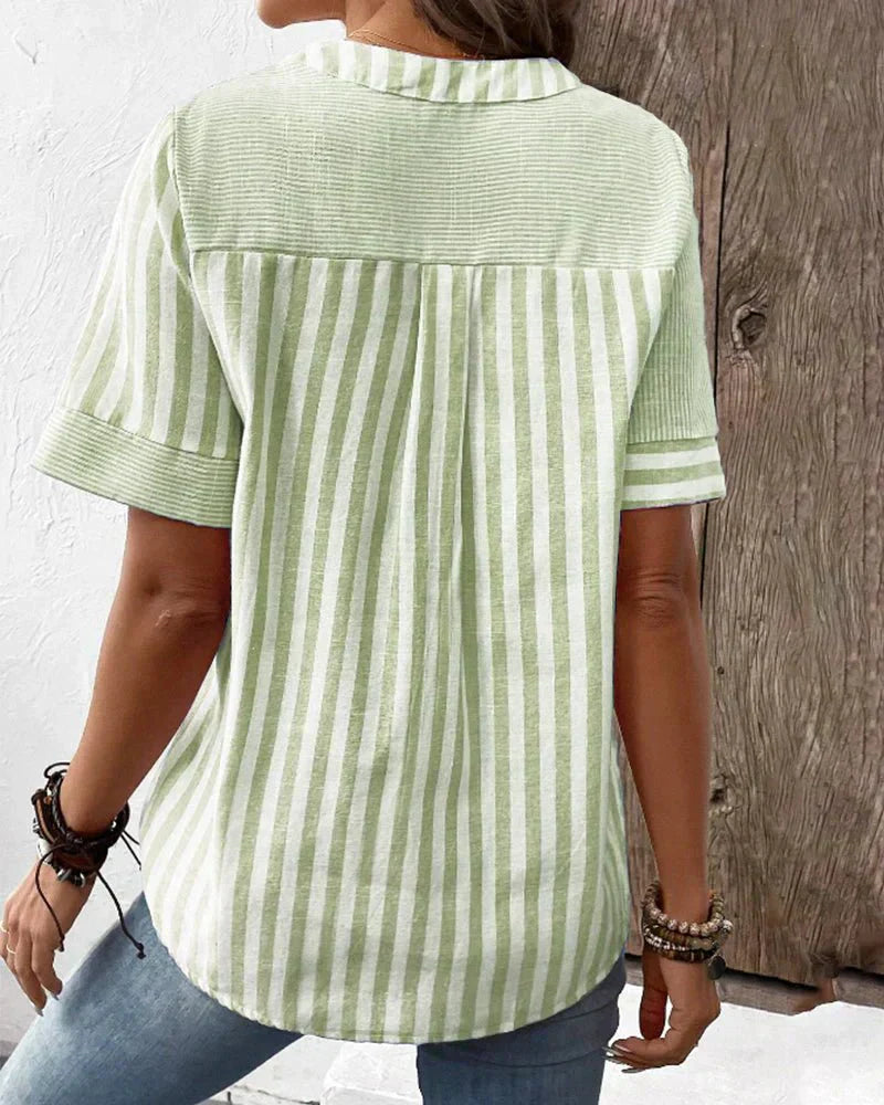 Karen Moree | Soft Striped Blouse