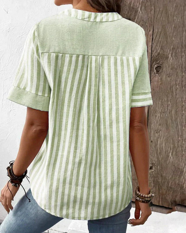 Karen Moree | Soft Striped Blouse
