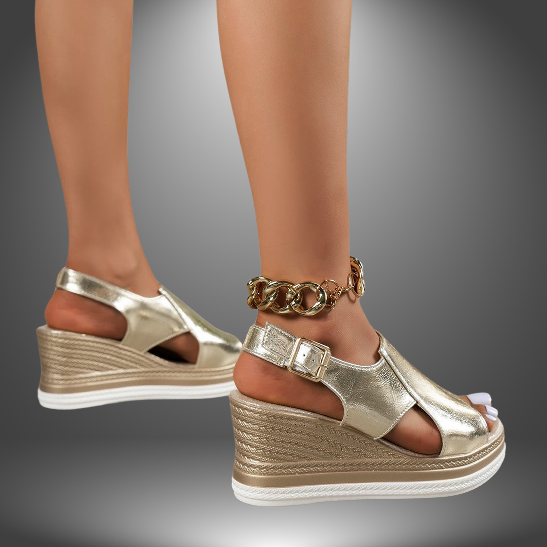 Karen Moree | Platform Wedge Sandals