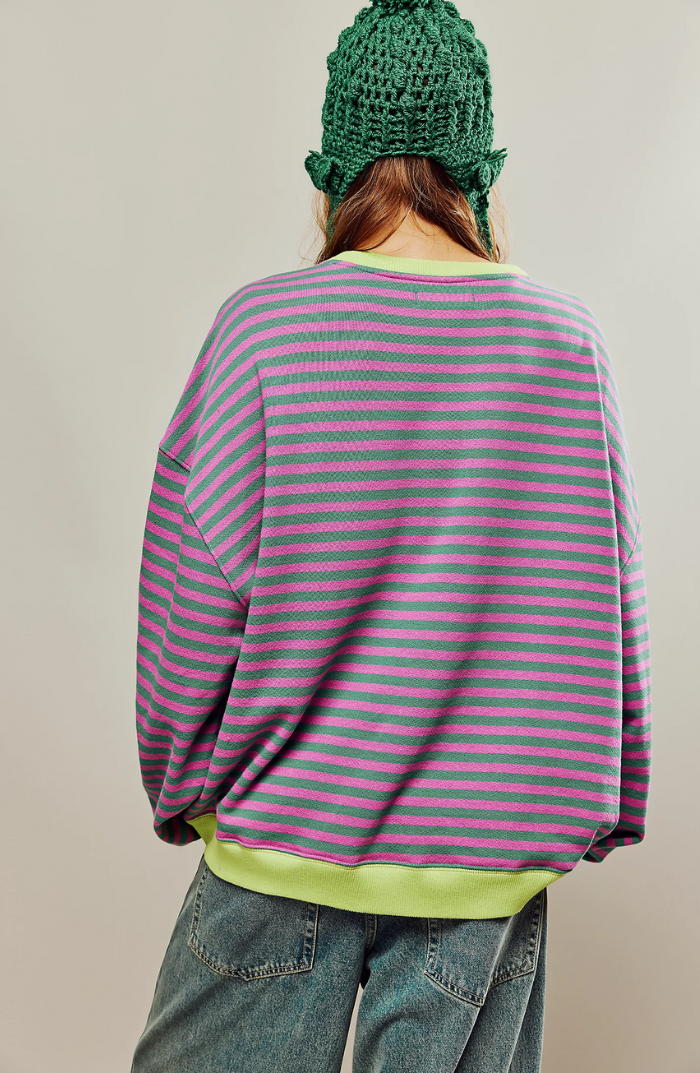 Karen Moree | Oversized Striped Sweater