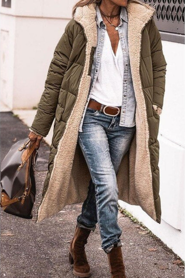 Karen Moree | Elegant Reversible Coat