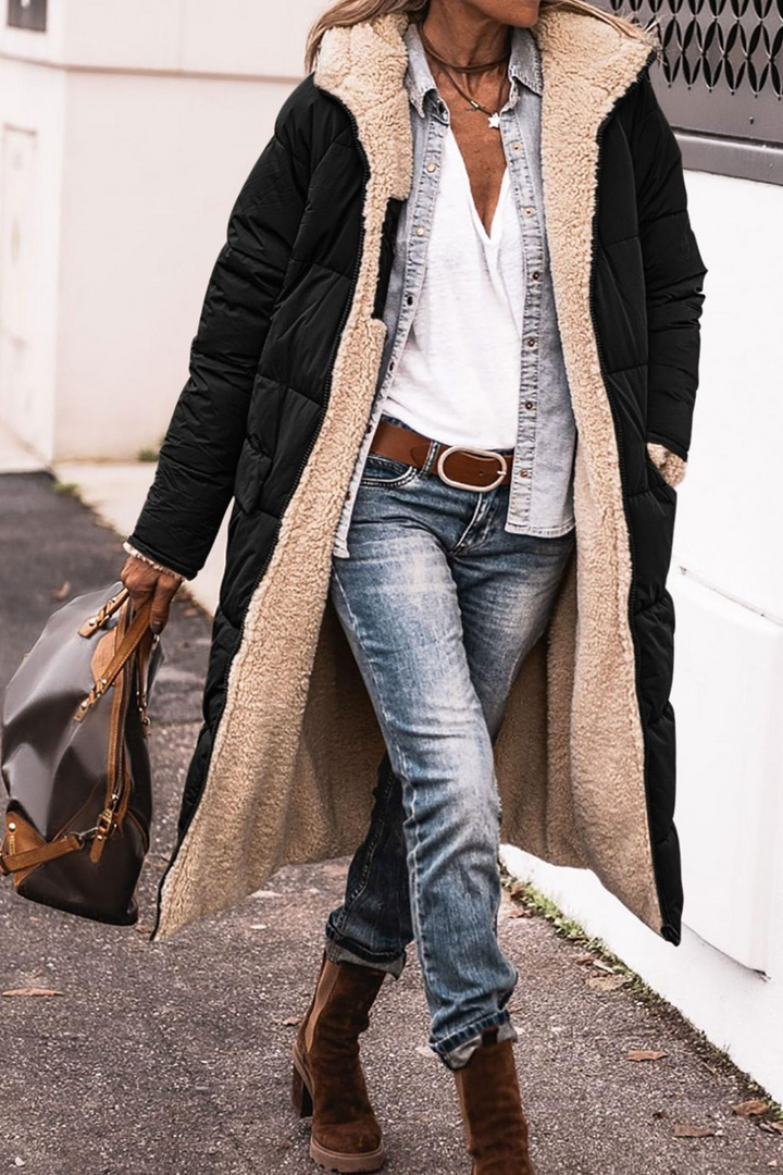 Karen Moree | Luxe Reversible Sherpa Coat