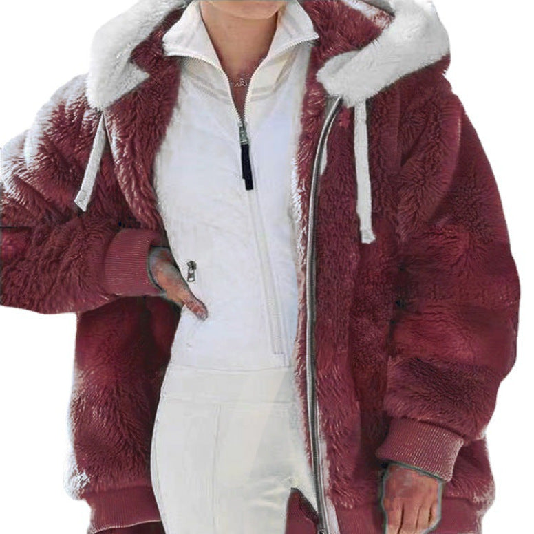 Karen Moree | Winter Jacket, Hooded, Zipper Closure
