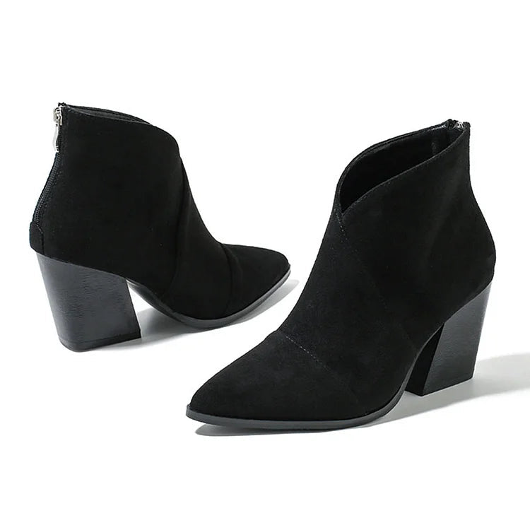 Karen Moree | Pointed Ankle Boot With Premium Effect