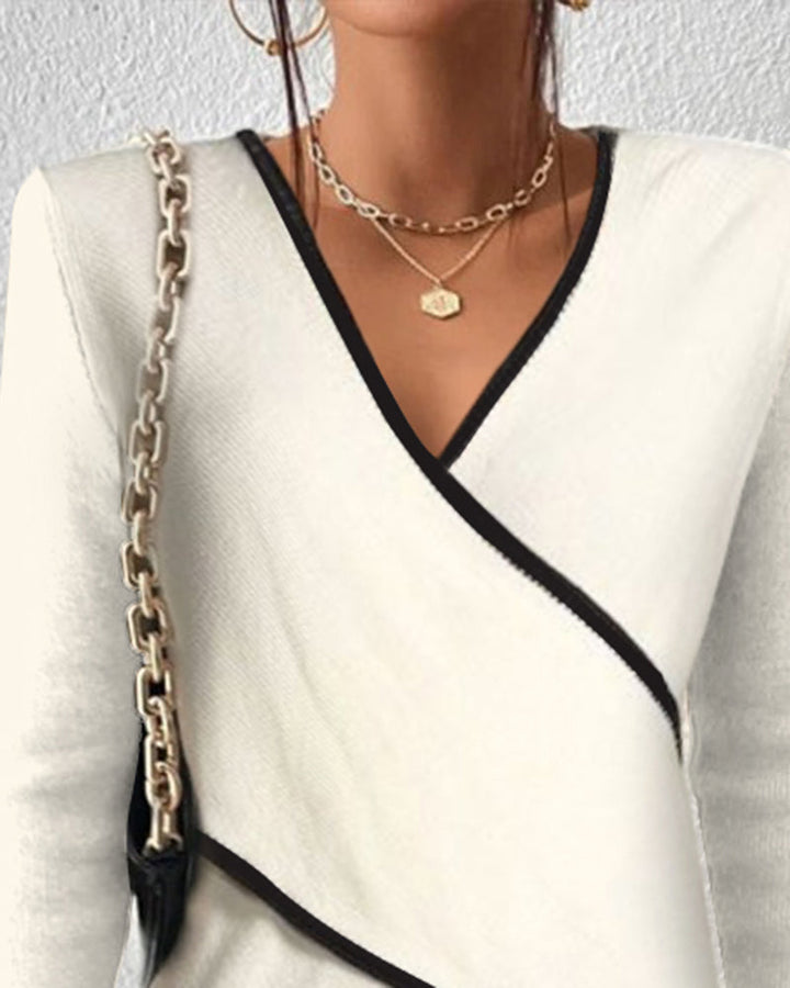 Karen Moree | Elegant V-Neck Sweater