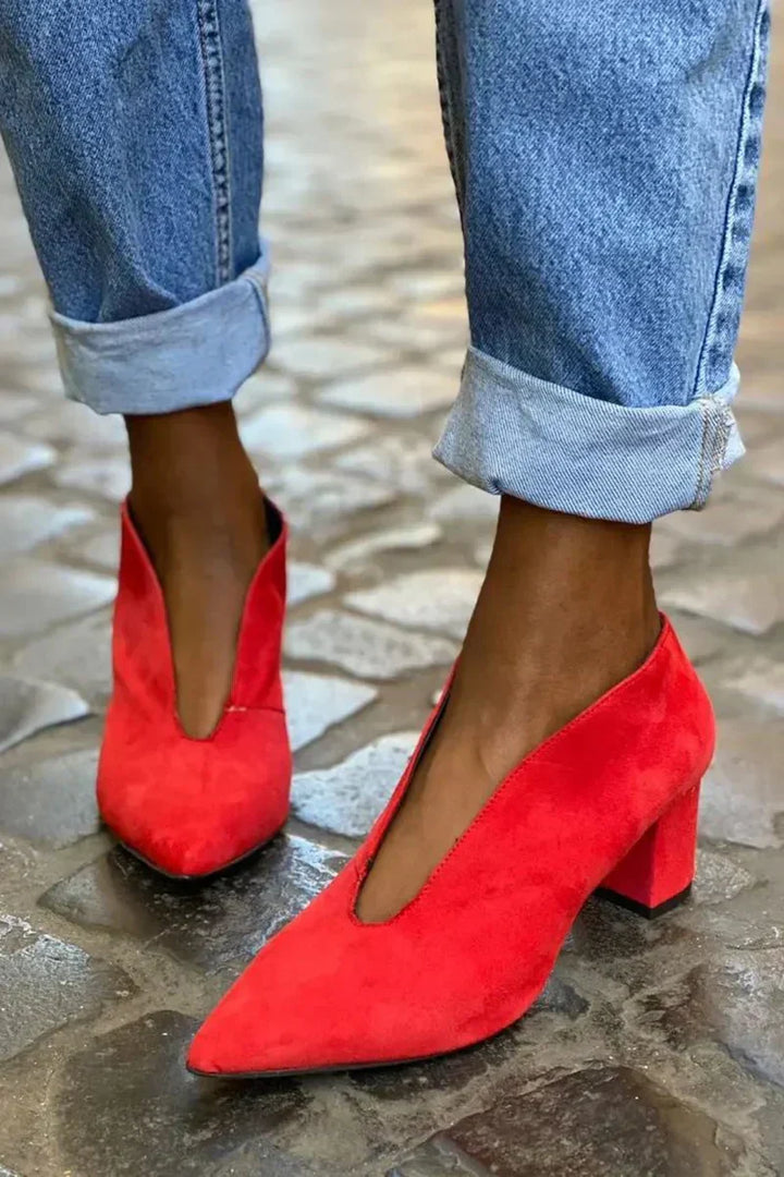 Karen Moree | Elegant Block Heel Pumps