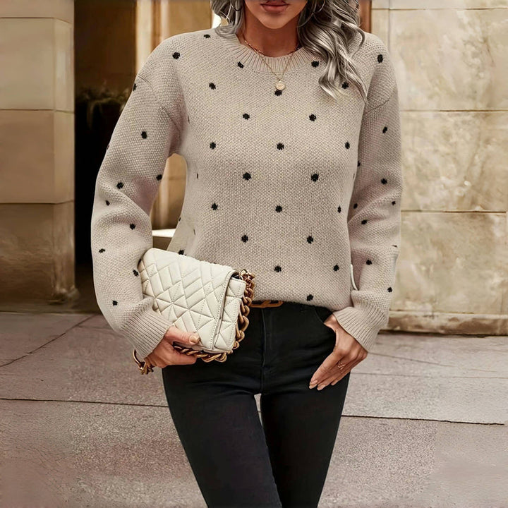 Karen Moree | Polka Dot Knitted Sweater