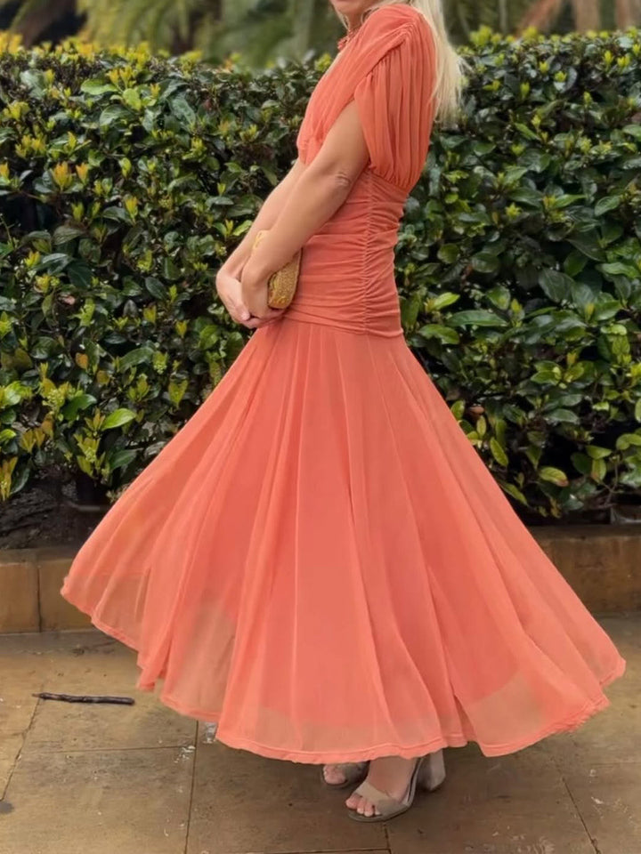 Karen Moree | Off-The-Shoulder Midi Dress