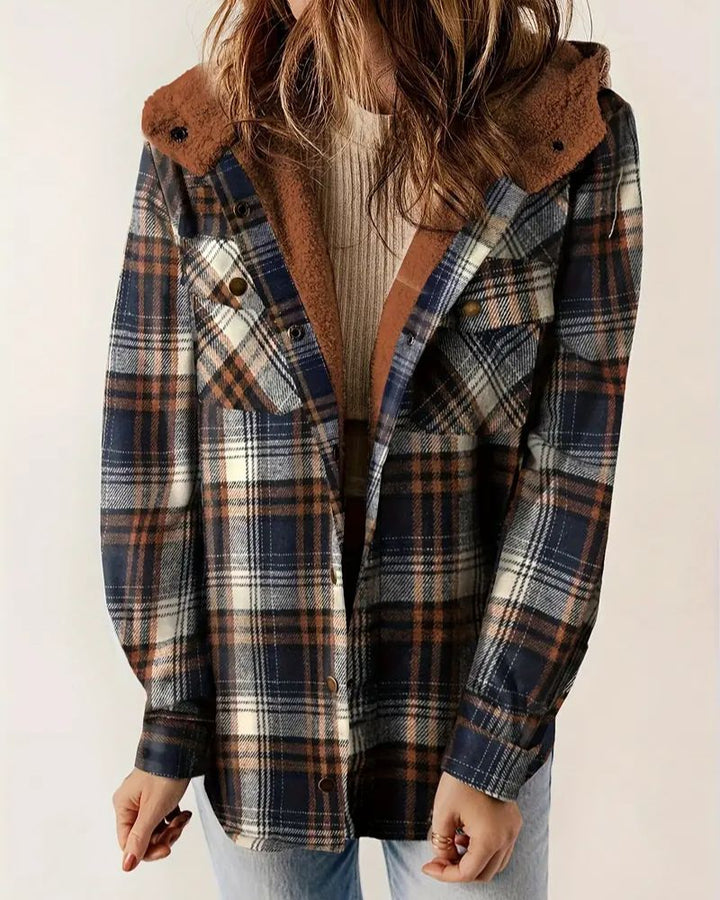 Karen Moree | Checkered Jacket With Sherpa Lining